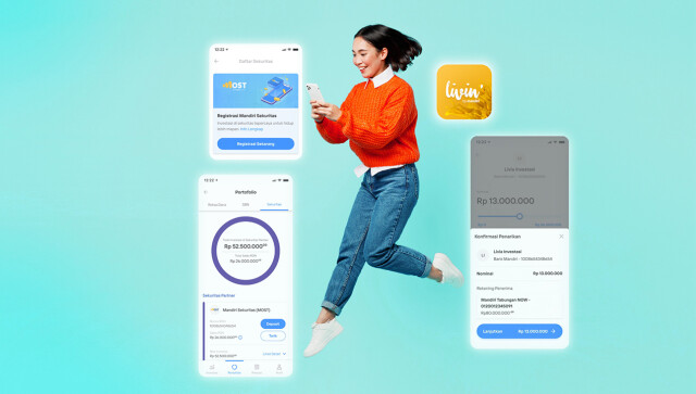 Investasi Lebih Mudah, MOST by Mandiri Sekuritas Hadir di Livin’ by Mandiri