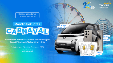 Mandiri Sekuritas Carnaval Meriahkan Ulang Tahun Mandiri Sekuritas ke-24